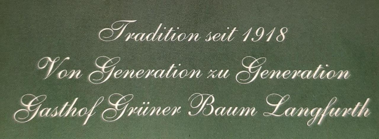 Gasthof Gruener Baum Langfurth  ภายนอก รูปภาพ